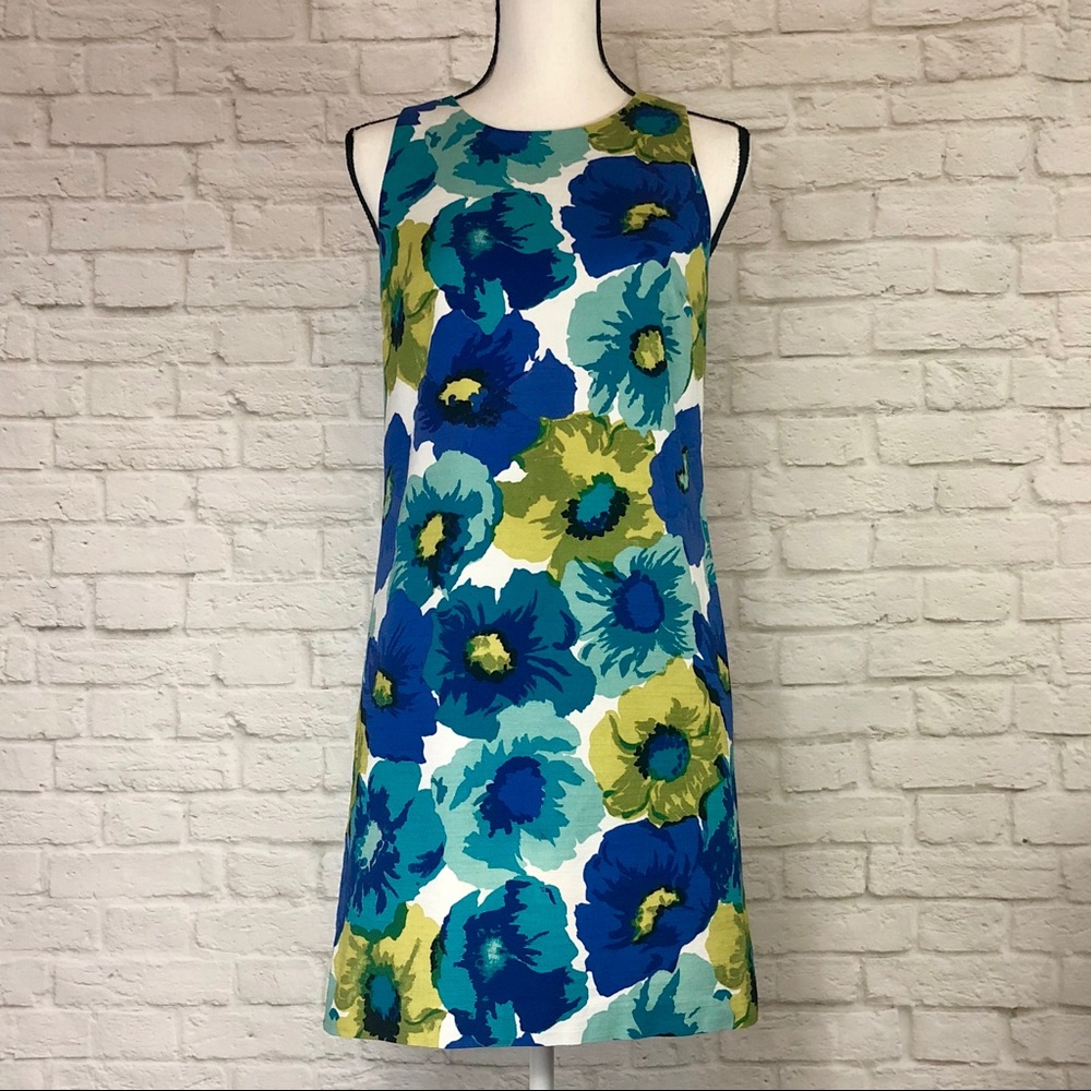 Ann Taylor LOFT Abstract Floral Sheath Dress - 6